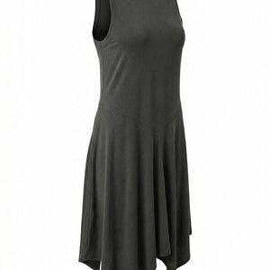 Aerie Asymmetrical Charcoal Dress